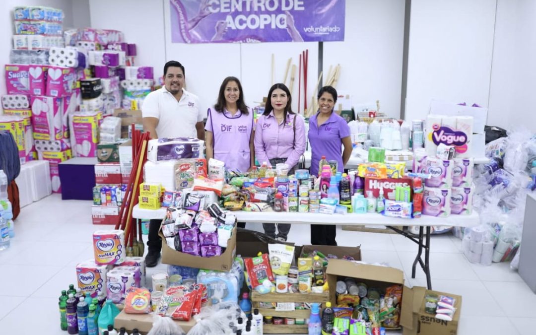 RECABA DIF TAMAULIPAS MÁS DE 28 TONELADAS DE VÍVERES; CONTINÚA ENTREGA DE APOYOS A AFECTADOS POR LLUVIAS