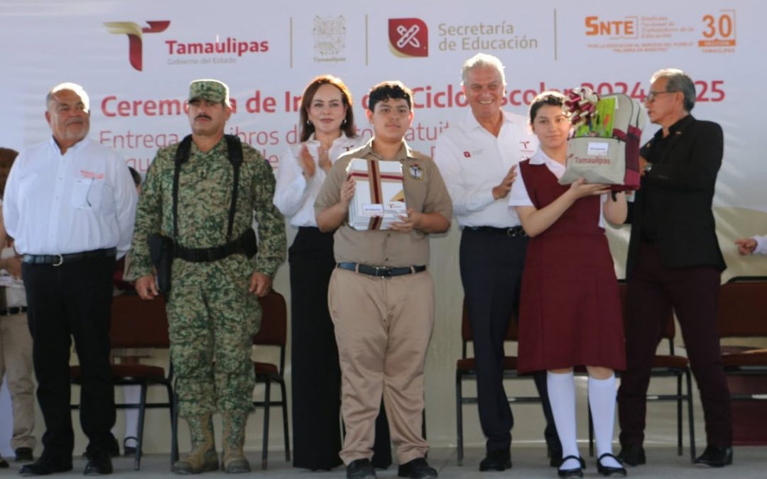 CON LA ENTREGA DE LIBROS Y ÚTILES ESCOLARES ARRANCA CICLO ESCOLAR EN NUEVO LAREDO