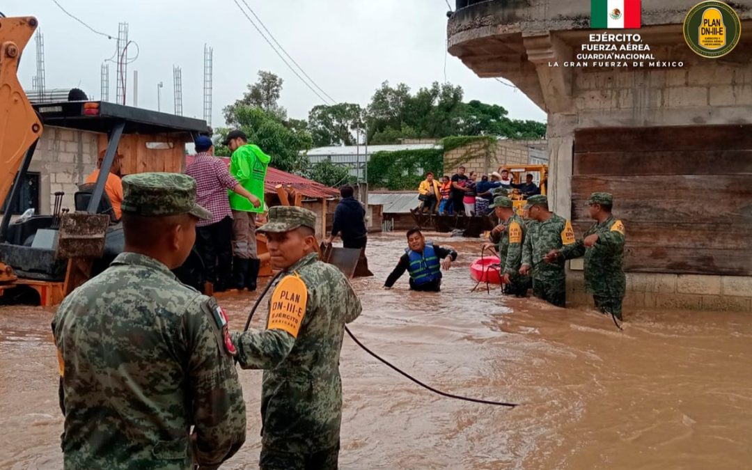 Desplegará Sedena más de 23 mil efectivos para apoyar a damnificados por ‘Nadine’
