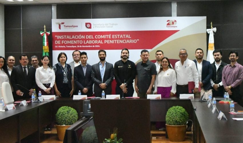 Instala Tamaulipas Comité Estatal de Fomento Laboral Penitenciario