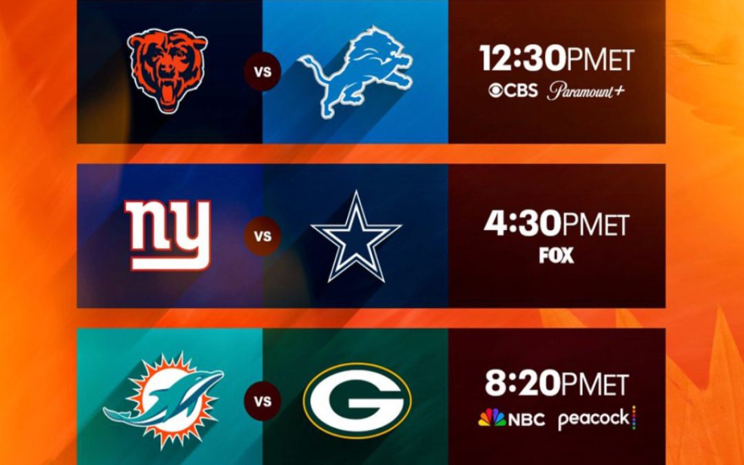 NFL: Arranca la Semana 13 con triple cartelera en el Día de Acción de Gracias