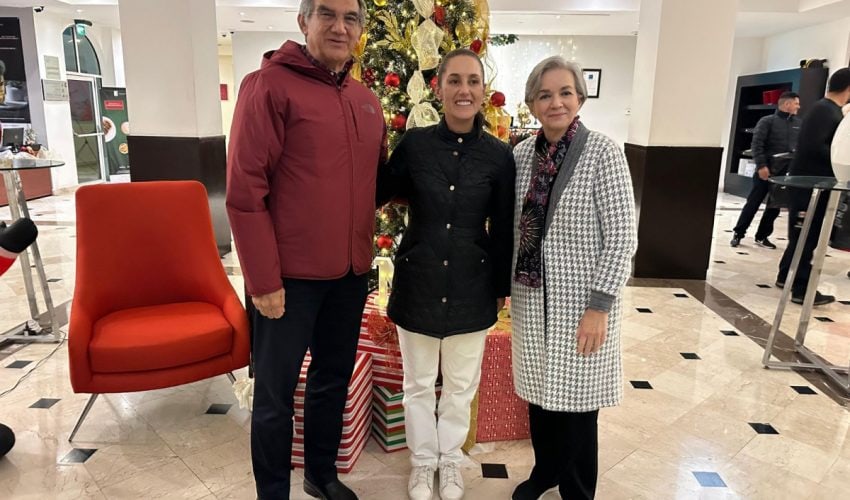 Llega presidenta Claudia Sheinbaum a Nuevo Laredo