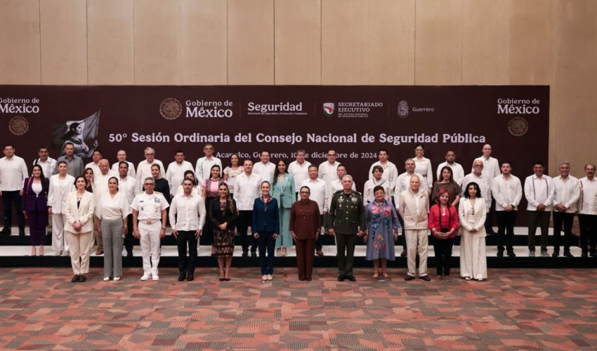 Participa gobernador Américo Villarreal en Consejo Nacional de Seguridad Pública