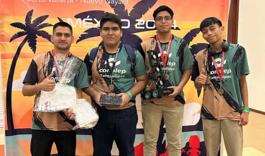 Ganan acreditación estudiantes de CONALEP Tamaulipas a campeonato de robótica en China