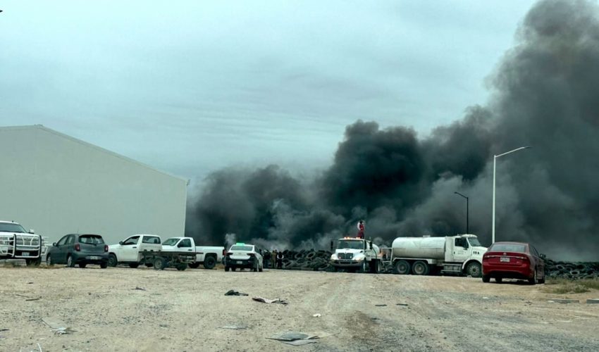 Quema de llantas para obtener alambre provocó incendio en Reynosa: PAUT