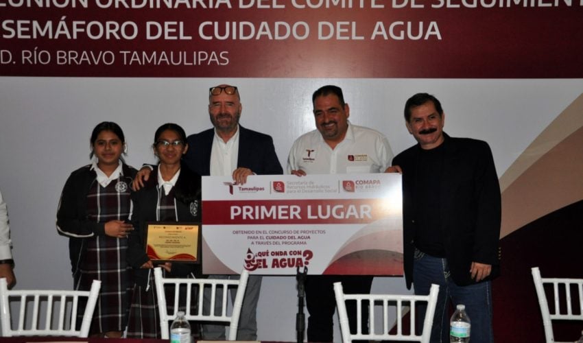 Actualiza Secretaría de Recursos Hidráulicos Semáforo del Cuidado del Agua de Tamaulipas para diciembre