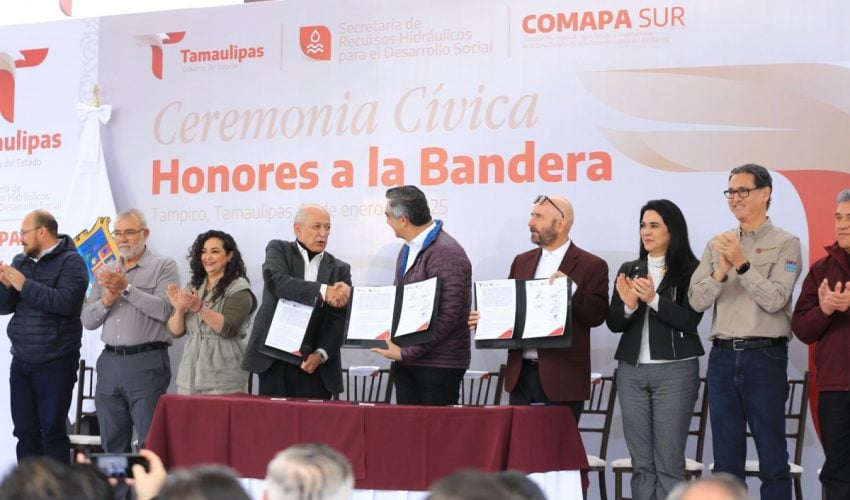 Acuerdan Estado e industriales tratar aguas residuales en el sur de Tamaulipas