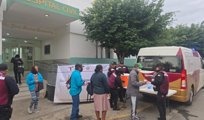 Despliega SSPT estado de fuerza de la Guardia Estatal en apoyo a la población por frente frío