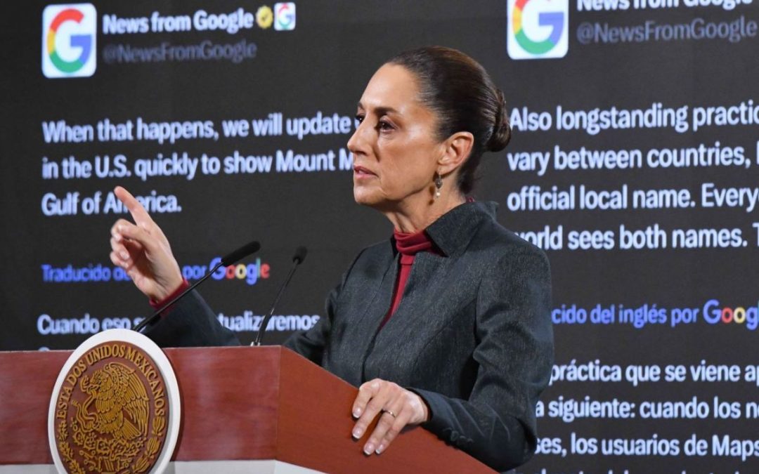 Es Golfo de México: Sheinbaum enviará carta a Google tras cambios en Maps