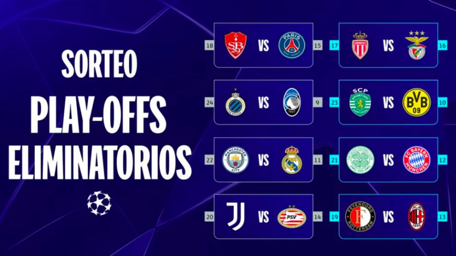 Real Madrid vs City y AC Milan vs Feyenoord rumbo a octavos