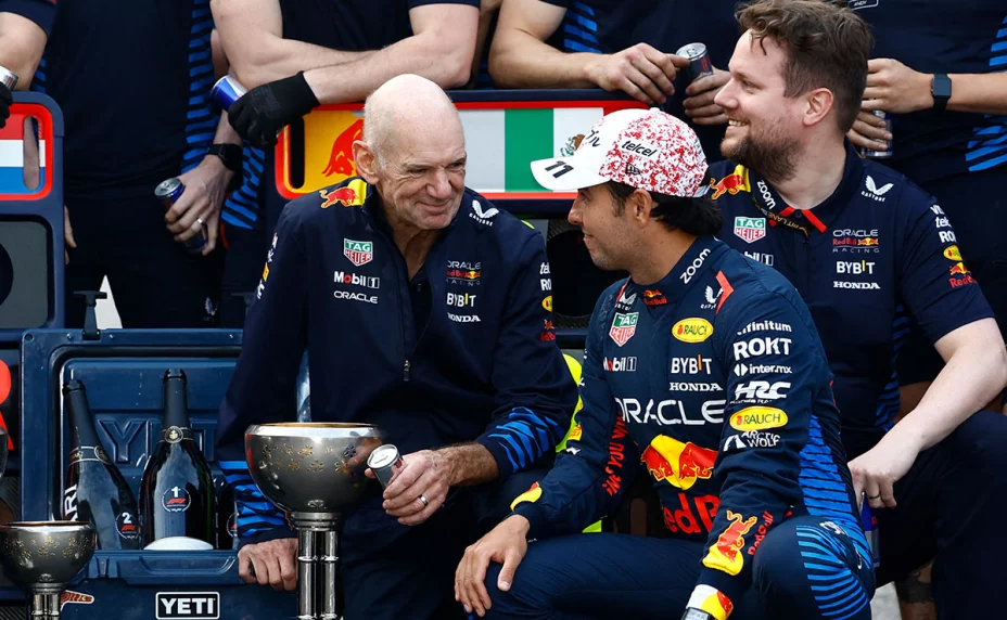 Red Bull afectó a Checo Pérez y Verstappen, dijo Newey