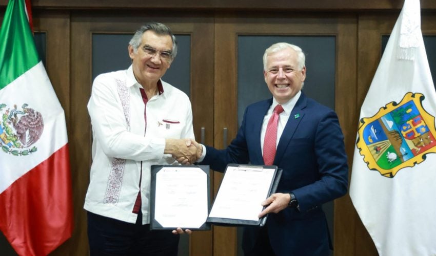 Firma Tamaulipas convenio con el NADBank para impulsar proyectos prioritarios
