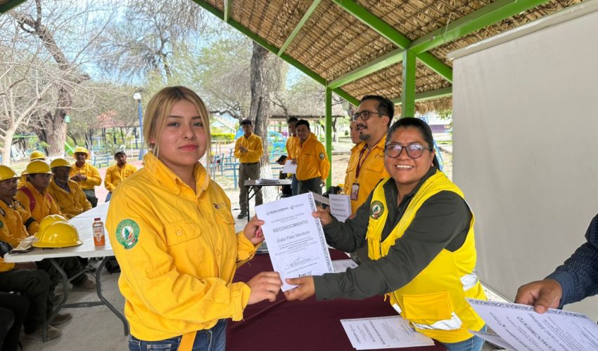 Capacitan a brigadistas rurales para la temporada de incendios forestales 2025