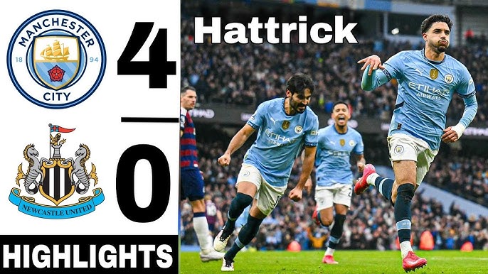 Manchester City goleó a Newcastle con triplete de Marmoush