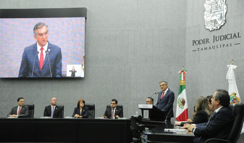 Avanza con certidumbre renovación del Poder Judicial en Tamaulipas: Américo Villarreal